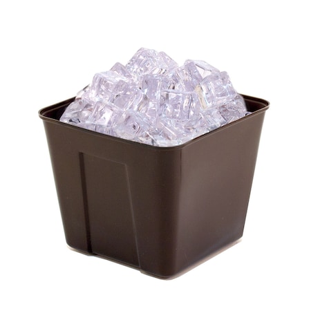 Hapco-Elmar R2000WAL-Essential 3 Qt. Square Ice Bucket W/O Handles, Walnut, PK 36 R2000WAL